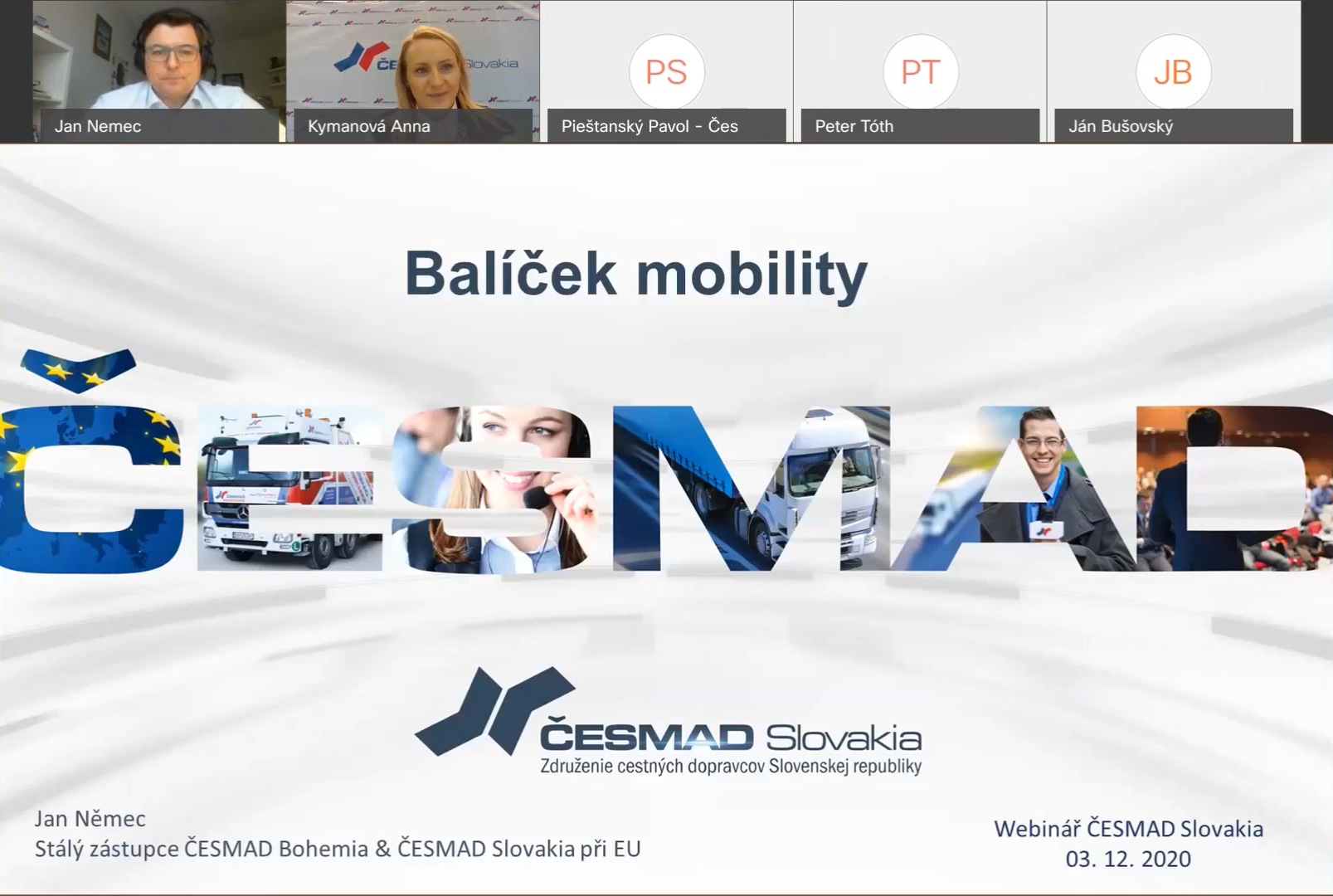 Webinár - Balíček mobility